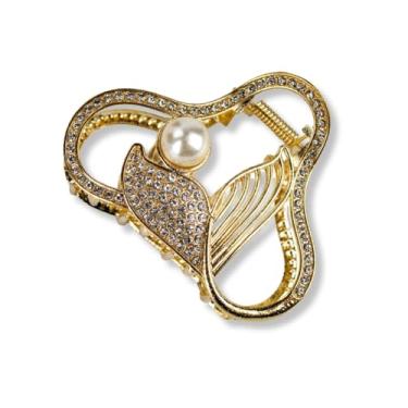 Imagem de Kit 2 Presilha Calda Sereia Pérola Cabelo Penteado Acessório