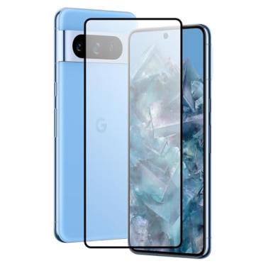 Imagem de Danbey Protetor de tela de vidro temperado premium para Google Pixel 8a, HD, tela cheia, borda preta