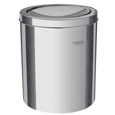 Imagem de Lixeira Swing Aço Inox Com Tampa Basculante 5L Tramontina