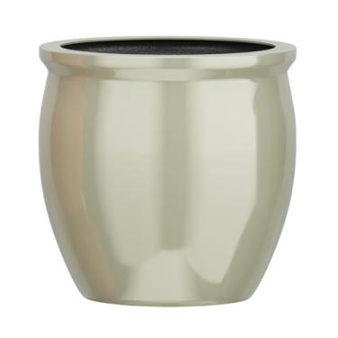 Imagem de Vaso Vietnamita Fibra De Vidro Caribe M 38cm Decorativo (Champagne)