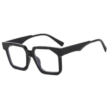 Imagem de HCPIHF Armação de óculos feminina transparente, armação vintage masculina, 3, tamanho único