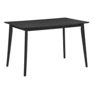 Imagem de Mesa de Jantar Finlândia Rivatti Retangular 160 cm Tampo em MDF Preto 