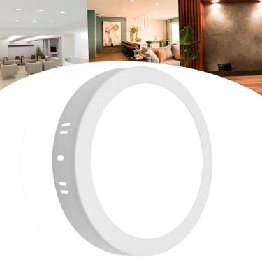 Imagem de Painel Plafon 25w Led Redondo Teto Sobrepor Luz Forte (Branco Neutro)