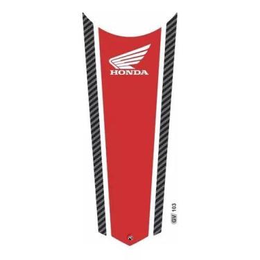 Imagem de Adesivo Faixa Gravata Tanque Cg160 Resinado Vermelho - Resitank