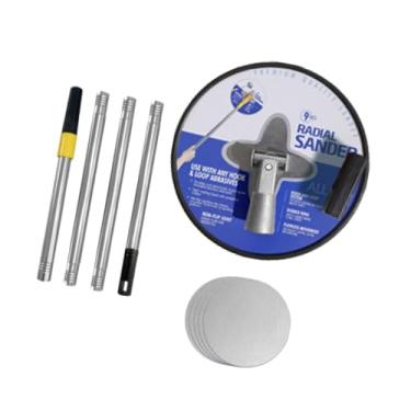 Imagem de Gralara LANDER DRYWALL LANDER LANDER PROFISSIONAL com FERRAMENTO de LANDO de POLAÇÃO DO POLO de EXTENSÃO 5PCS Sandpapers para paredes e tetos, Azul