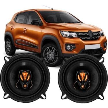 Imagem de Kit Alto Falante Original Jbl Dianteiro Kwid 100wrms Som, Preto/Laranj