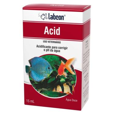 Imagem de Condicionador Água Labcon Peixes Acid - Acidificante para corrigir o ph ( acidez ) da água da aquário 15ml