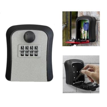 Imagem de Cofre Porta Chaves Guarda Senha Segredo Caixa Seguranca Airbnb Parede Condominio Pousada Venda Imobiliaria