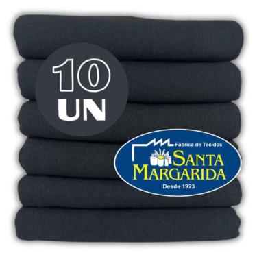 Imagem de Jogo 10 Panos Prato Cozinha Grande Liso Pé Galinha Colorido - Santa Ma