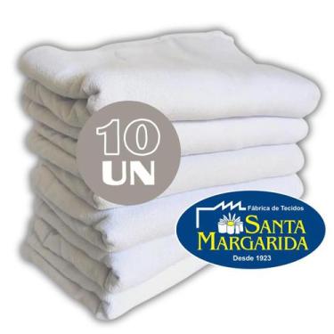 Imagem de Jogo 10 Panos Prato Cozinha Grande Liso Pé Galinha Colorido - Santa Ma