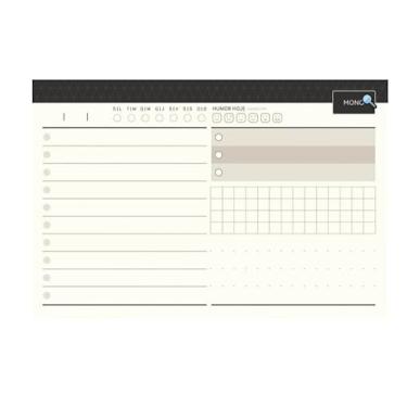 Imagem de Bloco Planner 152X102mm Horizontal 80fls Mono - Jandaia