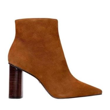 Imagem de Bota Feminina Carrano Salto Oval Couro Marrom - 508003C-Feminino