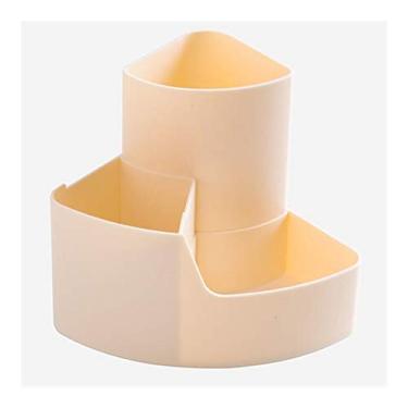 Imagem de Porta-lápis multifuncional para caneta, suporte para celular, papelaria, caixa de armazenamento de plástico, gaveta e organizador de maquiagem (A)