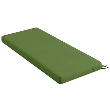 Imagem de Codi Almofada de bancada externa 106,6 cm, almofadas duplas à prova d'água para móveis de pátio, substituição para balanço, varanda, sofá, 106 x 45 x 7 cm, verde