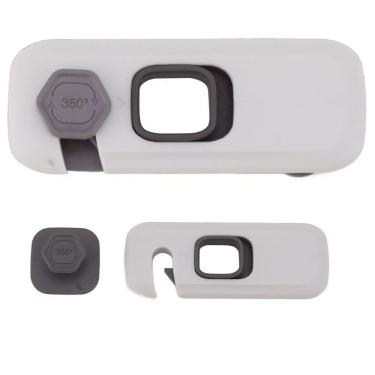 Imagem de Fechadura Trava de Segurança Gaveta Armario Evita Acidente Bebe Criança Infantil Porta Janela Resistente Forte Multiuso