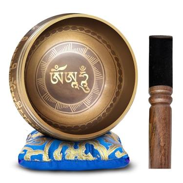 Imagem de Conjunto de tigelas tibetanas para cantar – Fácil de brincar, autêntico feito à mão para meditação sonora, chacra e cura de ioga da Himalayan Bazaar