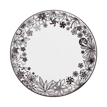 Imagem de Kit 4 Pratos De Sobremesa Coup Floresta Negra Oxford Porcelana 21cm