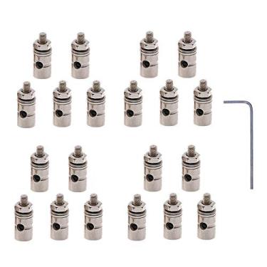 Imagem de AONTOKY 20 PCS DIA 1.3mm Adjustable RC Airplane Pushrod Connector Linkage Stopper for Model Aircraft DIY Replacement Parts