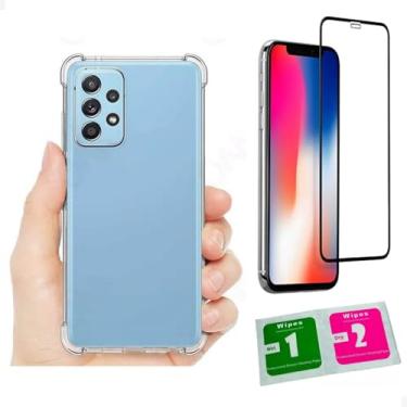 Imagem de [GL CASES] Capa A31 Capinha Samsung A31 Case Slim Clear Anti Impacto Reforçada Silicone Transparente Flexível Anti Choque Com Proteção De Câmera + Pelicula Samsung Galaxy A31 Vidro 3D Cobertura Total