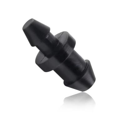 Imagem de Moicstiy 150 peças de tampões de extremidade de irrigação por gotejamento de 1/4 polegada acoplamento reto acessórios de conector farpado para sistema de irrigação por gotejamento de tubo de 7 mm/5 mm