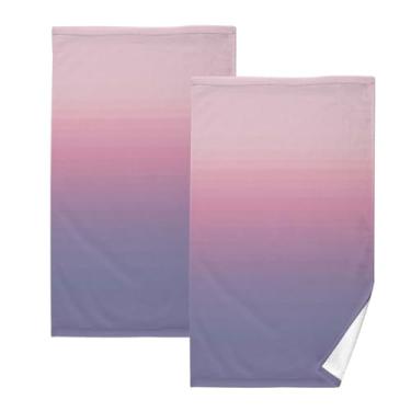 Imagem de Blush Dusk Shift-14 toalhas de banho de algodão 2 peças, toalhas de mão pequenas, toalhas de banho absorventes, toalhas de banho de secagem rápida, toalhas decorativas para banheiro, cozinha, academia