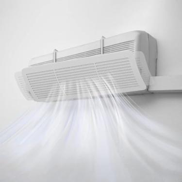 Imagem de Defletor para Ar Condicionado Split Universal Ajustável Direcionador Vento
