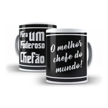 Imagem de Caneca Porcelana Para Um Poderoso Chefão Presente O Melhor Chefe do Mu