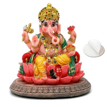 Imagem de Presentes indianos Estátua do Senhor Ganesha - 9 cm H Ídolo Hindu Ganesha para painel de carro Ganpati Diwali Presente para homens indianos Mulheres Altar Yoga Studio Meditação Escritório Casa Templo