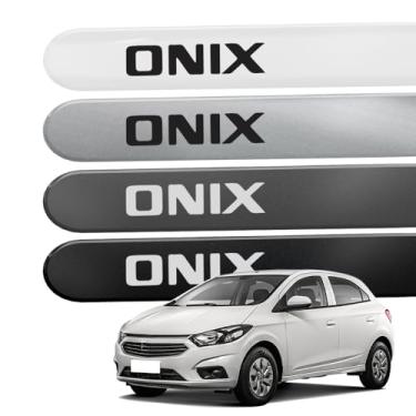 Imagem de Friso Lateral Porta para Onix 2012 a 2025 Plus Sedan Hatch (REDONDO, PRETO GLOBAL)