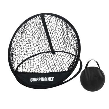 Imagem de Dynwave Rede de lascas de golfe com bolsa de armazenamento fácil configuração dobrável Golfing alvo estável suprimentos de golfe externo estável para prática