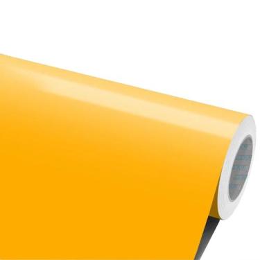 Imagem de Adesivo Geladeira Fogão Móveis Armário Box - Amarelo Ouro 1m - Jhow Ad