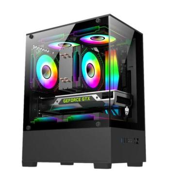 Imagem de Gabinete Gamer Evolut Jady, Sem Fonte Sem Fan Vidro Temperado