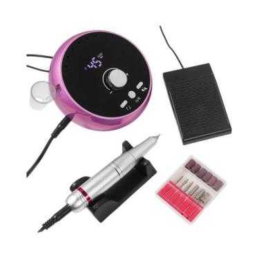 Imagem de Broca Elétrica Profissional Para Unhas, 45000rpm, Baixo Ruído, Máquina