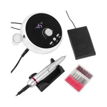 Imagem de Broca Elétrica Profissional Para Unhas, 45000rpm, Baixo Ruído, Máquina