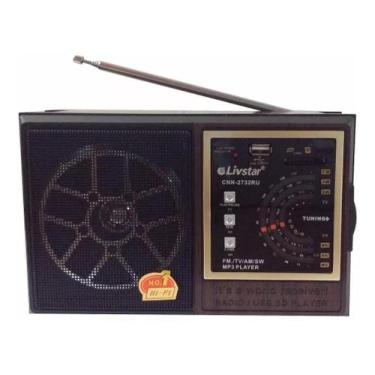 Imagem de Radio Am Fm Tv Sw Com Usb Sd 4 Faixas Livstar Cnn-2732Ru