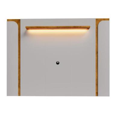 Imagem de Painel TV 75 Pol Maresias com Led Off White Naturale Bechara - Móveis 