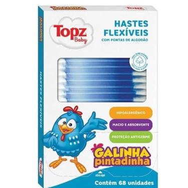 Imagem de HASTES FLEXIVEIS GALINHA PINTADINHA CARTUCHO 68 UNID CX60