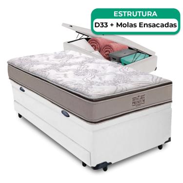 Imagem de Bicama Baú Solteirão E Colchão Four Season Molas Vstore
