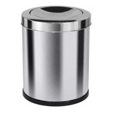 Imagem de Lixeira Inox 13,5 L Tampa Meia Esfera - JSN