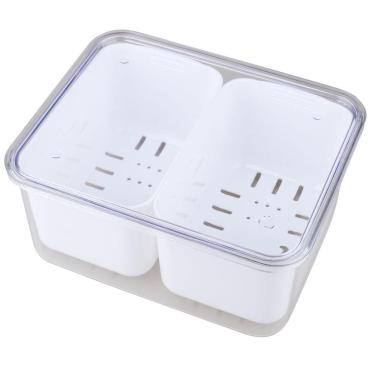 Imagem de Organizador de Geladeira 2.7L com 2 Cestos Sempre Seco Arthi 3283