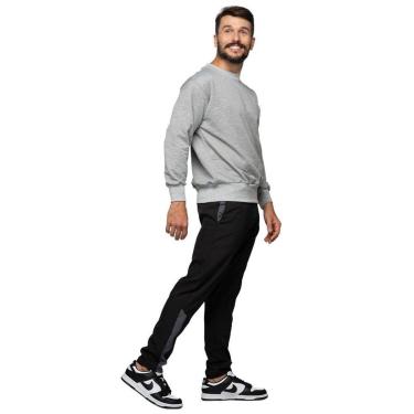 Imagem de Casaco Moletom Careca Básico Manga Longa Masculino-Masculino