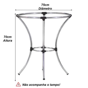 Imagem de Conjunto Angra Com Mesa Alta Para Decorar Varanda Jardim Trama