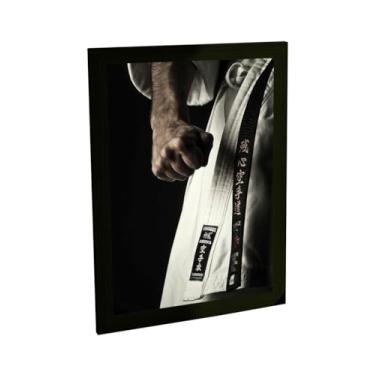 Imagem de Quadro Decorativo Karate Kimono Faixa Preta Foto