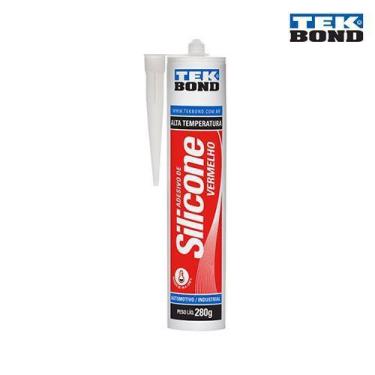 Imagem de Silicone Acético 280g Vermelho Alta Temp - Tekbond - NÃO ESPECIFICADO