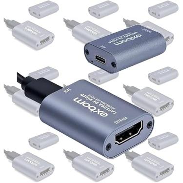 Imagem de Placa de captura de vídeo HDMI 4K, cartão de captura de vídeo Cam Link, adaptador de captura de áudio HDMI para USB 2.0 dispositivo de captura de gravação para streaming, transmissão