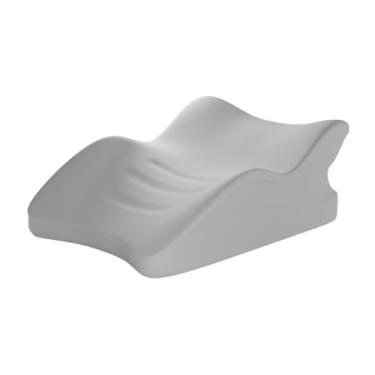Imagem de Bothyi Travesseiro de cunha com espuma viscoelástica e almofada macia ergonômica para posição pernas para leitura, dormir, deitar, deitar, para, Cinza