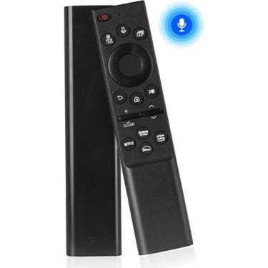 Imagem de Substituição de controle remoto por voz compatível com TVs Samsung Smart TV com controle remoto e moldura curva inteligente QLED LCD 8K 4K