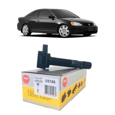 Imagem de Bobina Ignicao Ngk - Honda Civic 1.7 16V 2001 A 2005 - U5160