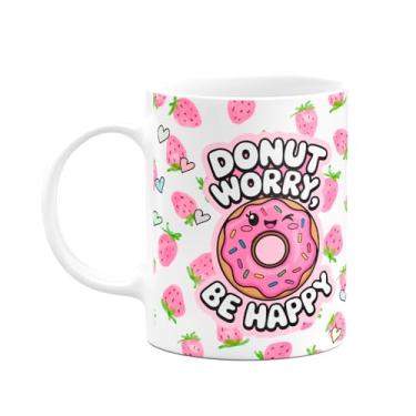 Imagem de JPS INFO, Caneca Divertida - Donut Worry - Se a vida ? uma escola