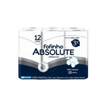 Imagem de Papel higiênico fofinho absolute premium folha tripla c/12 - papael5